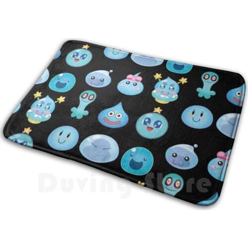 Blue Slime Buddies Mat Rug Carpet Anti-Slip Floor Mats Bedroom Poring Ragnarok Online Hope Chan Rimuru Tempest Rimuru Tensura