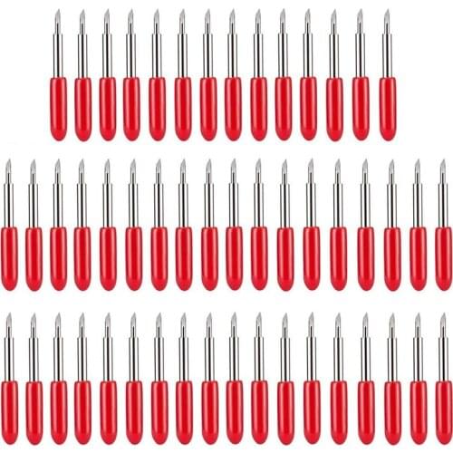 50Pcs Blades for Cricut Explore Air 2 Air Maker Expression 45 Degree Standard Vinyl Fabric Cutting Blade Replacement