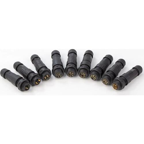 M16 IP68 Cable Connector Aviation Plug 2/3/4/5/6/7/8/9/10 Pin Pin Male Female Quickly Connected Terminal Waterproof Connectors