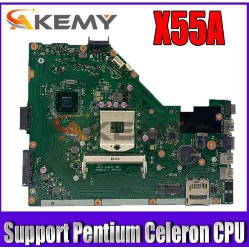 Laptop Motherboard For ASUS X55A PGA 989 Notebook Mainboard REV 2.1 SJTNV HM70 Support Pentium Celeron CPU