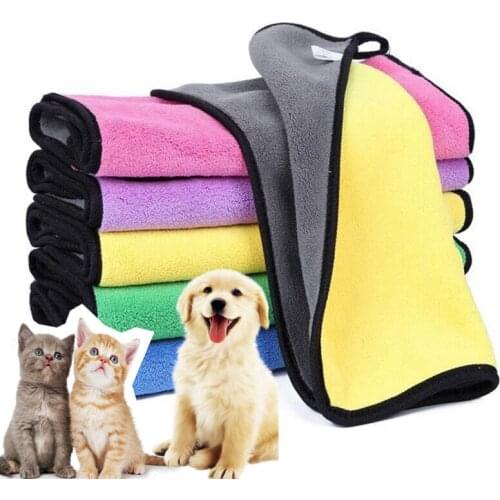 Cute Ultra-Absorbent Pet Bath Towel Absorbent Bath Towel Microfiber Drying Towel for Small Medium Dogs Cats Machine Washable