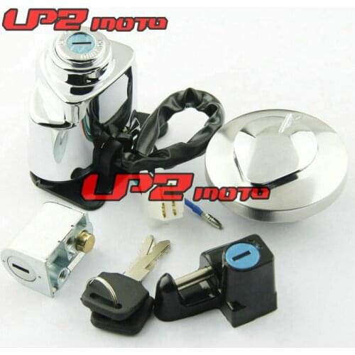 Motorcycle Lock Kits Ignition Switch Lock Tank Cap For Honda Shadow400 2000-2002 Shadow750