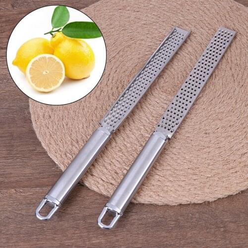 Stainless Lemon Cheese Vegetable Fruit Zester Grater Peeler Slicer Kitchen Tool