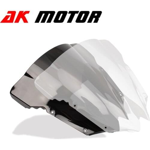 Motorcycle Black ABS Double Bubble Windshield WindScreen Fairing For Yamaha YZF 600 R6 2008-2015 08 09 10 11 12 13 14 15