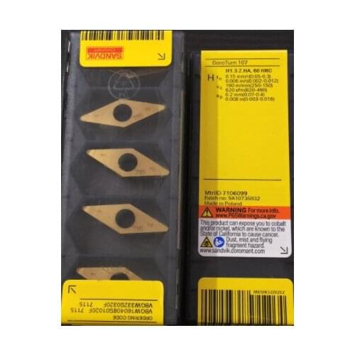 ORIGINAL 5PCS CARBIDE INSERT VBGW160408S01020F 7115