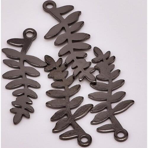 10 pieces of crafts DIY accessories leaf pendant
