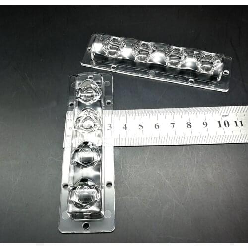 4 LED rectangular street light lens modified lamp car replacement Lens