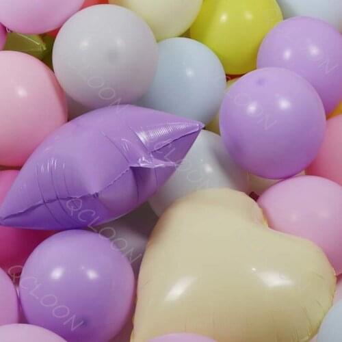 Macaron aluminum foil 18-inch balloon 10-inch latex round and love balloon happy Birthday baby balloon birthday party decoration