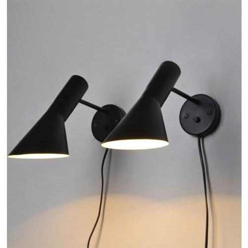 Nordic LED Wall Lamp LOFT Modern Design Wall Light Bedroom Bedside Living Room Corridor Sconce Hanging Lamp Bedroom Indoor Decor