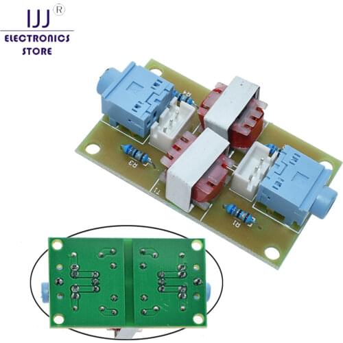XH-M372 Stereo Audio Isolator Vehicle Common Ground Loop Suppressor Interference Noise Isolation Module Transformer Coupler