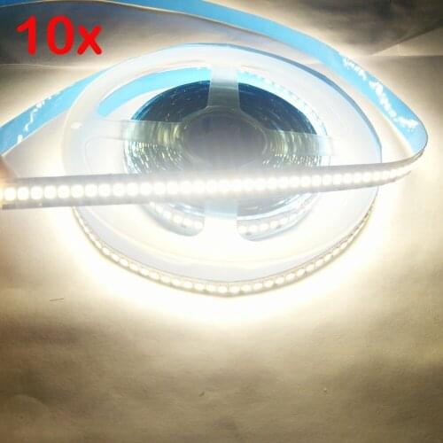 3 Years Warranty FREE DHL 50m Korea Chip 1200LED 18~20W/m Non Waterproof DC 12V 2835 White/Warm/Nature whiteLED Strip Light