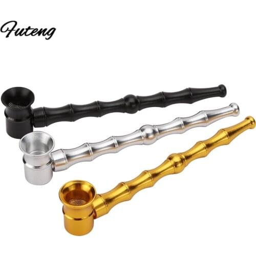 Tobacco Stems Smoke Metal Portable Smoking Pipe Herb Tobacco Pipe Smoke Random Delivery Narguile Hookah