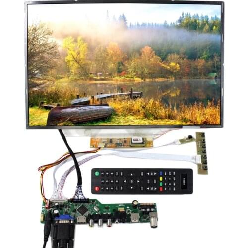 TV+H DMI+VGA+AV+USB LCD Controller Board With 17inch 1920x1200 LP171WU2 B170UW01 LTN170CT07 LCD Screen