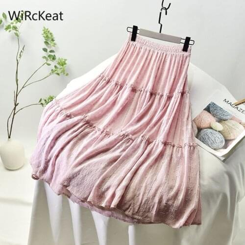 Женские юбки макси WiRcKeat China At AliExpress