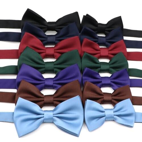 29 Candy Colors Solid Fashion Bowtie Fashion Butterfly Party Wedding Parent-Child Bow Tie Set For Boys Girls Bowknot Accessories