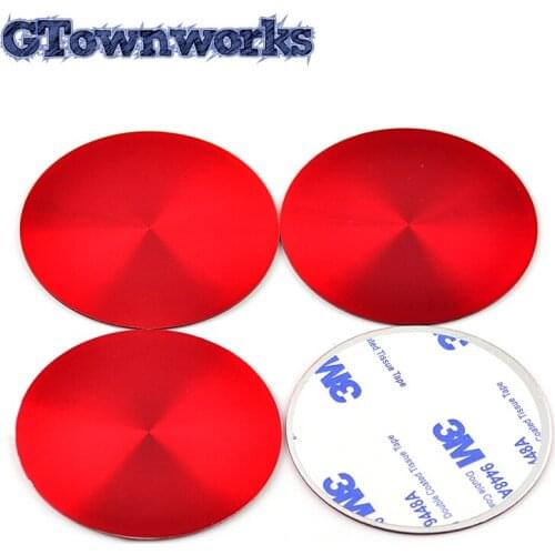 4pcs 56mm Universal Laser Texture Car Wheel Center Hub Caps Symbol Sticker Log Aluminum Label Flat Badge Emblem