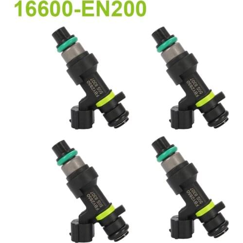 4PCS/Lot Fuel Injector Nozzles 16600-EN200 16600 EN200 for Nissan Sentra 2.0L Cube Versa 1.8L High Quality Car Accessories