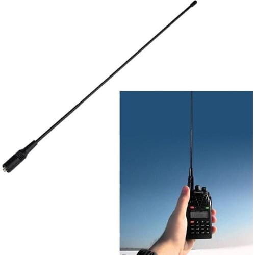 40cm NA-771 SMA-Female Walkie Talkie Antenna Dual Band 10W Antenna For Kenwood Handheld RadioTK-2107 TK-378