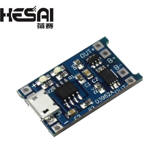 5V Micro USB 1A 18650 TP4056 Lithium Battery Charging Board with Protection Charger Module
