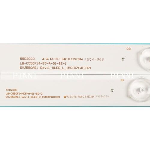 55" inch TV 55D2000i 55C2000i 55D6000i LED Backlight Led strip LED Bar LB-C550F14-E5-A-G1-SE-1 LB-C550F14-E5-A-G1-SE-2