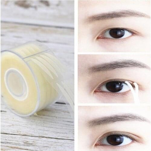 600Pcs/roll Double Eyelid Tape Eye Lift Strips Invisible Double Fold Clear Eyelid Stickers Big Eyes Ladies Eye Makeup Tool