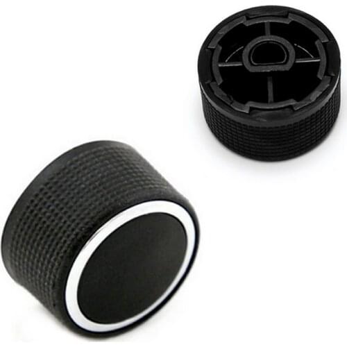 2Pcs/Set Black Auto Car AC Audio Radio Air Conditioner Adjust Button Knob Switch For Chevrolet GMC Car-styling