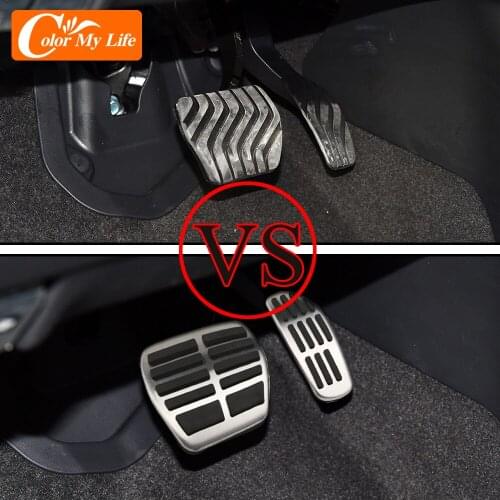 Carmilla Car Pedals for Nissan Juke 2020 2021 Accessories AT MT Brake Gas Cluth Pedal Protection Cover Stainless Steel