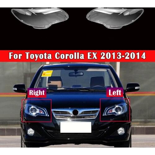 Car Lampshade Glass Lens Case Auto Headlight Cover Light Lamp For Toyota Corolla 2013 2014 Headlamp Lampcover Shell