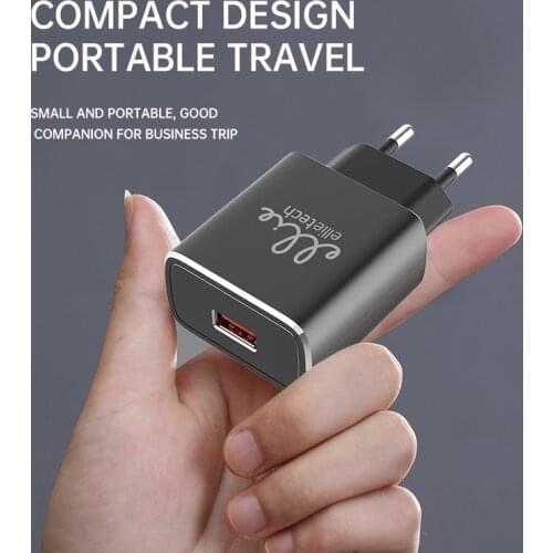 Ellietech Quick Charge USB Charger Quick Charger Mobile Phone Chargers for iPhone Samsung Xiaomi Redmi Charger
