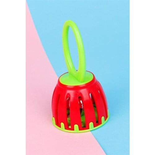 Baby Cage Bell Stick Shaker Childrens Handbell Early Education Music Orff Instruments SY-99 plastic + stainless