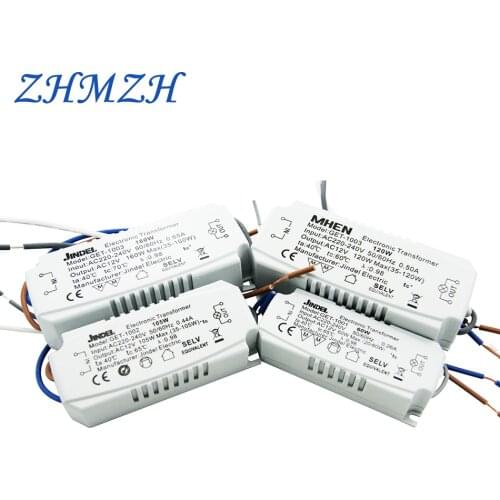 ZHMZH 60W 105W 120W 160w Electronic Transformer AC220V To AC12V For G4 Crystal Halogen lamp Bead CE Lighting Transformers