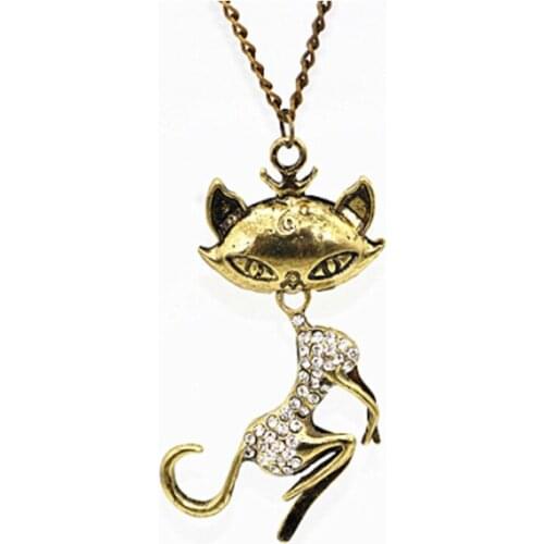 Europe and the United States charm fox long necklace restoring ancient ways