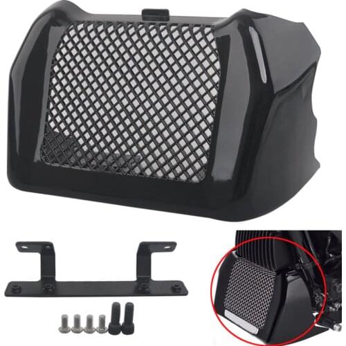 Gloss Black ABS Oil Cooler Cover Kit For Harley 2017-2020 Touring Road King Street Glide Freewheeler FLHXS FLTRX FLHR Motors