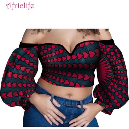 Short Top One Pcs Sexy Lady Clothing African Wax Cotton Special Design Summer Beach Top Dresses WY6451
