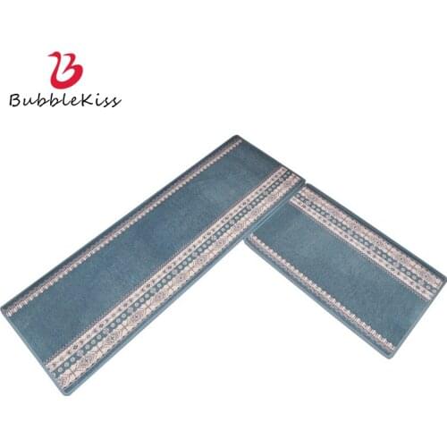 Bubble Kiss Kitchen Carpet Home Long Strip Floor Mat Color Geometric Pattern Rug Modern Style Bedroom Bedside Anti Slip Foot Pad