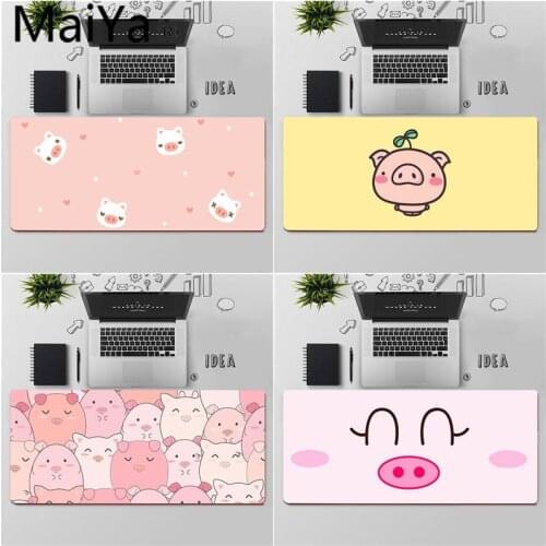 Maiya Top Quality cute pig laptop Gaming mouse pad Free Shipping Large Mouse Pad Keyboards Mat