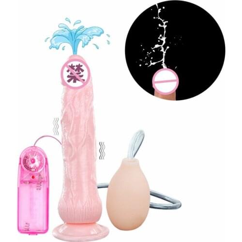 Powerful Squirting Ejaculation Dildo Vibrator Huge Realistic Ejaculating Penis Adult Sex Toys For Women Masturbation Stimulus 18