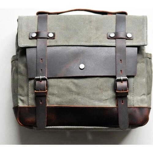 Motorcycle Bag Tool Bag Waterproof Side Bag Canvas Bag Knight Saddle Bag Tools Bag Pouch for Motorbike