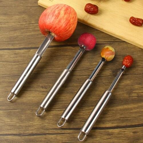 Stainless Steel Apple Corer Pitter Pear Bell Twist Fruit Seed Core Remover Slicer Knife Kitchen Utensil Gadgets Vegetable Tools