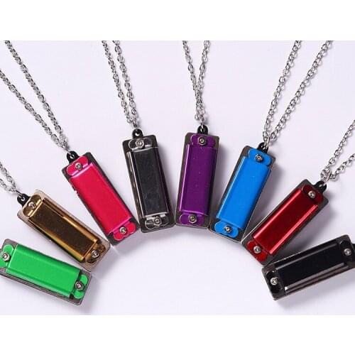 Necklace 4-hole 8-tone Childrens Small Harmonica