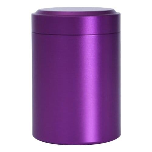 Portable Mini Tea Can Aluminum Herb Stash Jar Seal Smell Proof Container Spice Organizer Storage Pot E2S