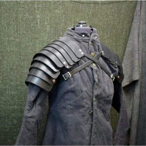 Medieval Steampunk Pauldrons Leather Rivet Viking Warrior Gladiator Samurai Knight Battle Shoulder Armor Party Props
