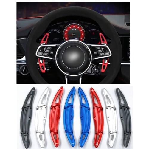 Car Steering Wheel Shift Paddle Switch Extenders for Porsche 911 Cayenne Macan 718 Panamera Manka Steering Wheel Accessories