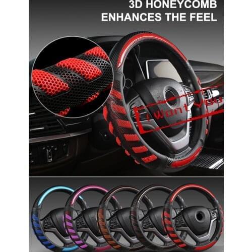 Universal 15" Car Steering Wheel Cover Skidproof Auto Steering- Wheel Cover Anti-Slip Car-styling Car Interior