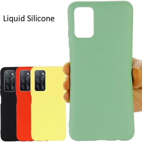 Liquid Silicone Case For OPPO A54 Soft Gel Rubber Protector Matte Cover For OPPO A55