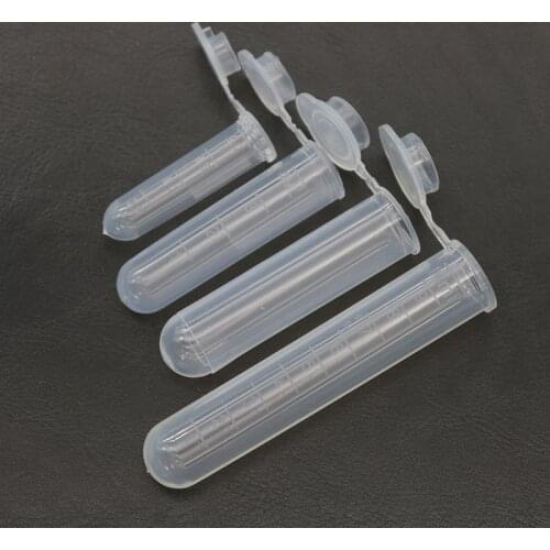 10 Pieces of Laboratory Supplies Sample Transparent Micro Plastic Centrifuge Tube Test Tube Snap Laboratory Container Lid