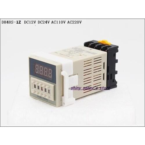 DH48S-1Z DC12V, DC24V, AC110V, AC220V Multifunction Digital Delay Timer 0.01S-99H99M On Delay 8 Pins Brand New