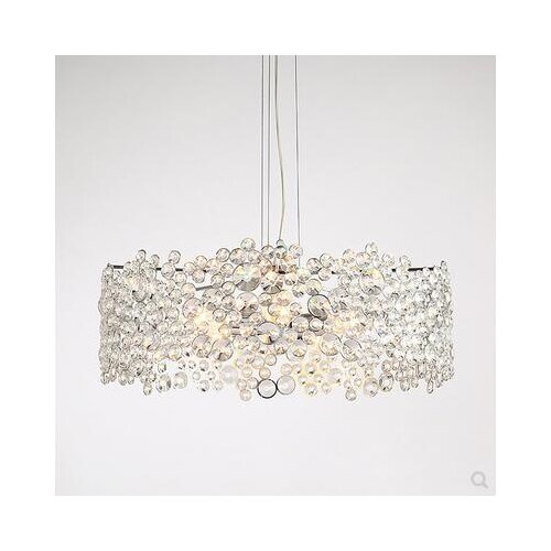 Crystal chandelier post-modern Nordic luxury circular designer circular living room restaurant creative personality bedroom lamp