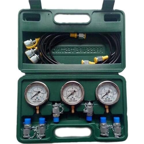 Hydraulic Pressure Guage Test Kit For Excavator Portable Pressure Gauge Tools With Testing Point Coupling 630 Operating Pressure