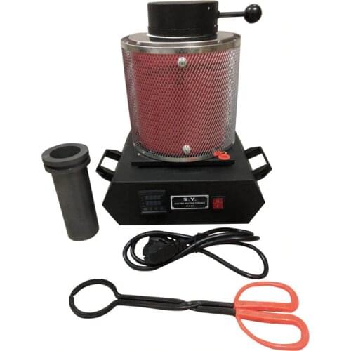 2KG/3KG Jewel Gold Melting Furnace Machine 110V/220V 1600W Kiln Casting Refining Precious Metals Melts Gold Silver Tin Aluminum